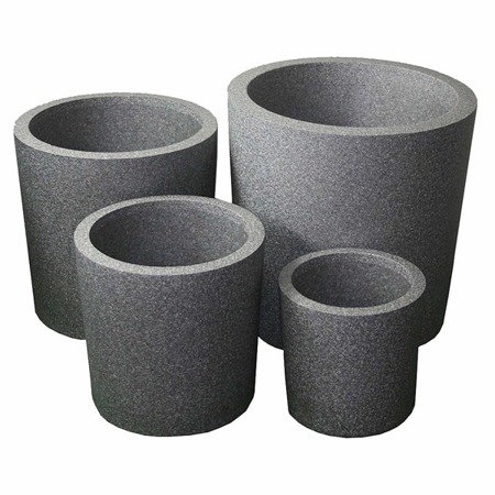 Set of 3 IQBANA ROUND pots - Grey - 390/320/250
